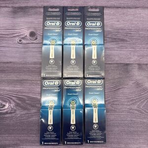 6 ORAL-B Dual Clean Replacement Toothbrush Brush Heads Triumph Professional Care